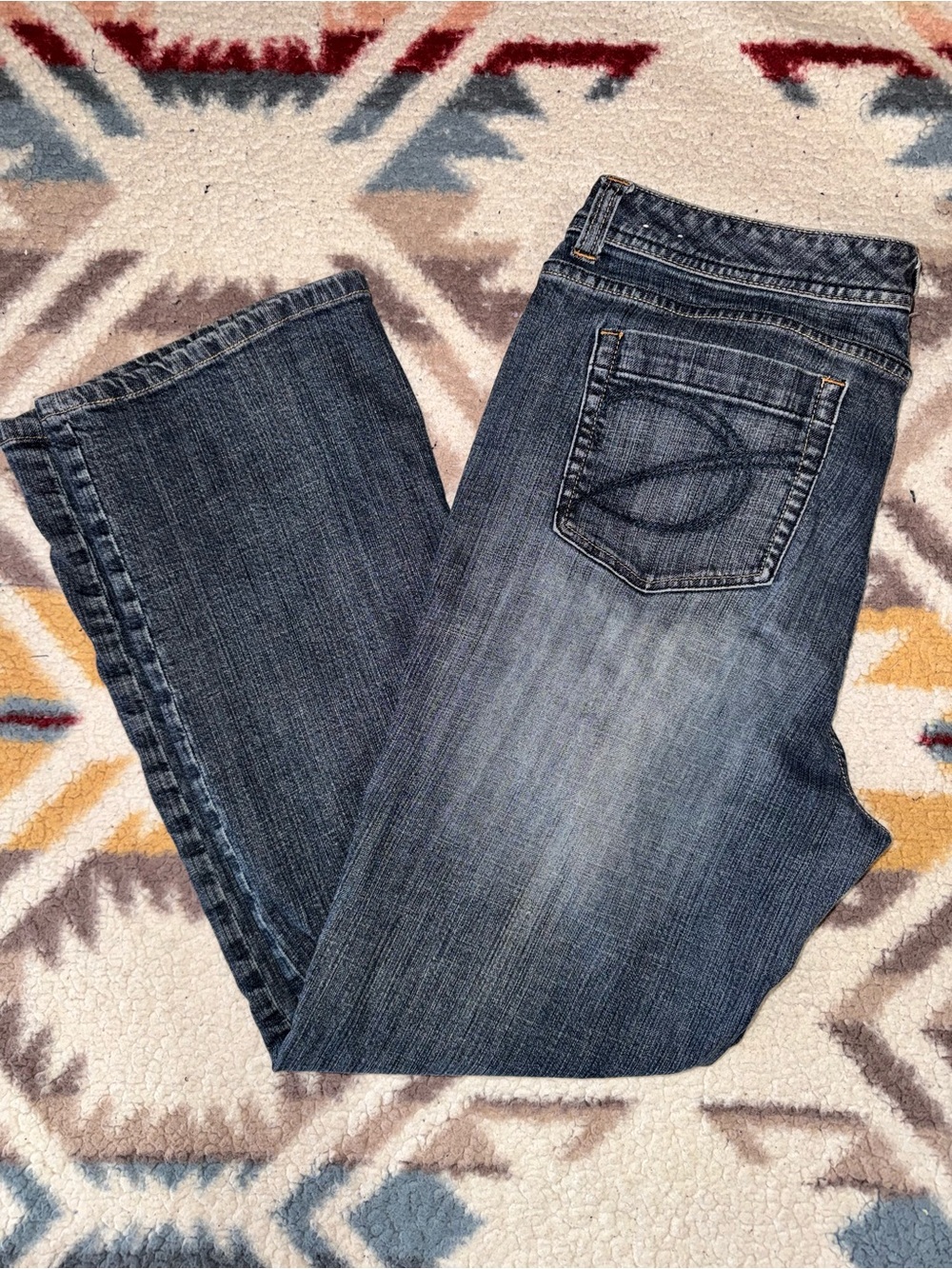 Chico's Platinum Jeans - Women's Straight Leg Jeans in Dark Blue Wash